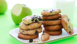 Dinkelcookies med blåbär