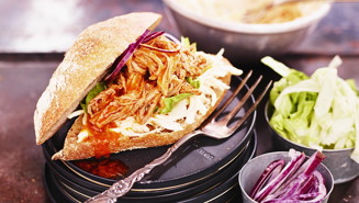 Pulled pork sandwich