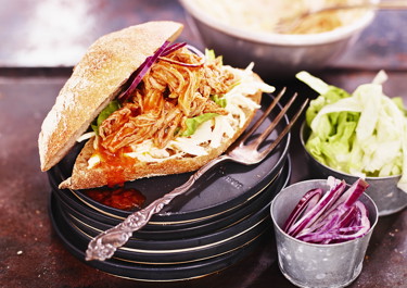 Pulled pork sandwich