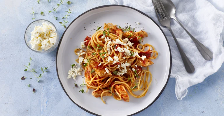 سباغيتي الدجاج