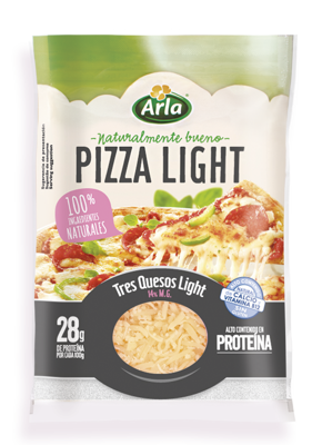 Arla® Queso rallado Pizza light