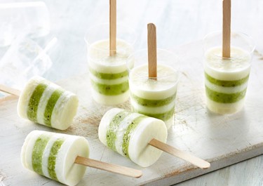 Kiivi-jogurttijäätelöt