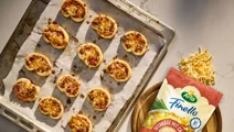 Pizza pinwheels van bladerdeeg