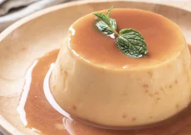 Flan de queso sin lactosa