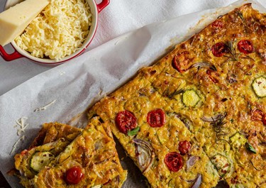 Focaccia με κολοκύθια