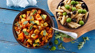 Ratatouille og pasta