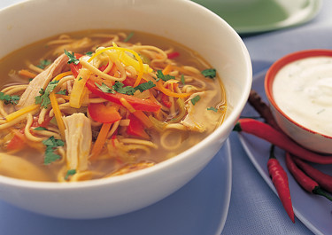 Kycklingsoppa med nudlar