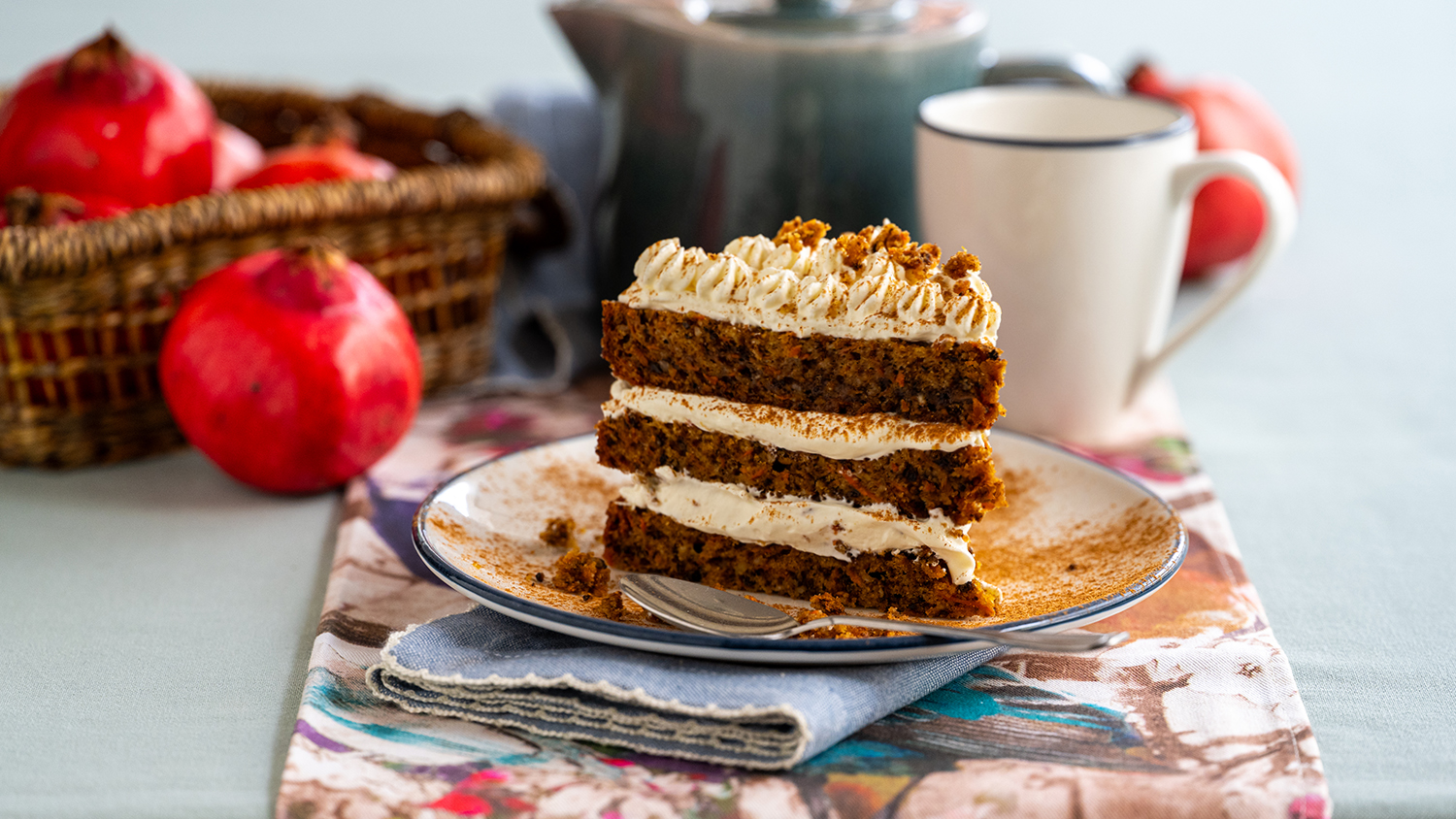 Κέικ καρότου με κρέμα τυριού