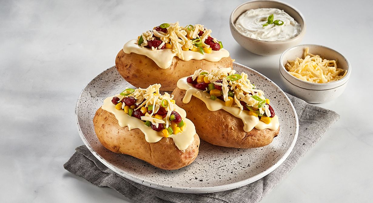 بطاطس مخبوزة مع الجبنة (كومبير)