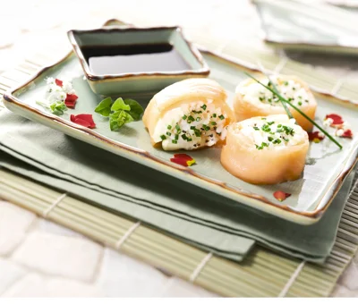 Lachs-Sushi mit Extra cremiger White