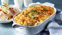 Makaronilåda med timjan och panko