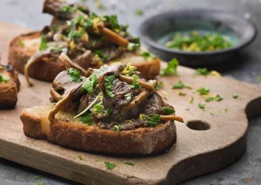 Svampsmörgås med gremolata