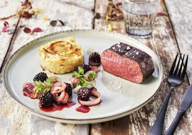 Dyreryg med kartoffelmedaljer