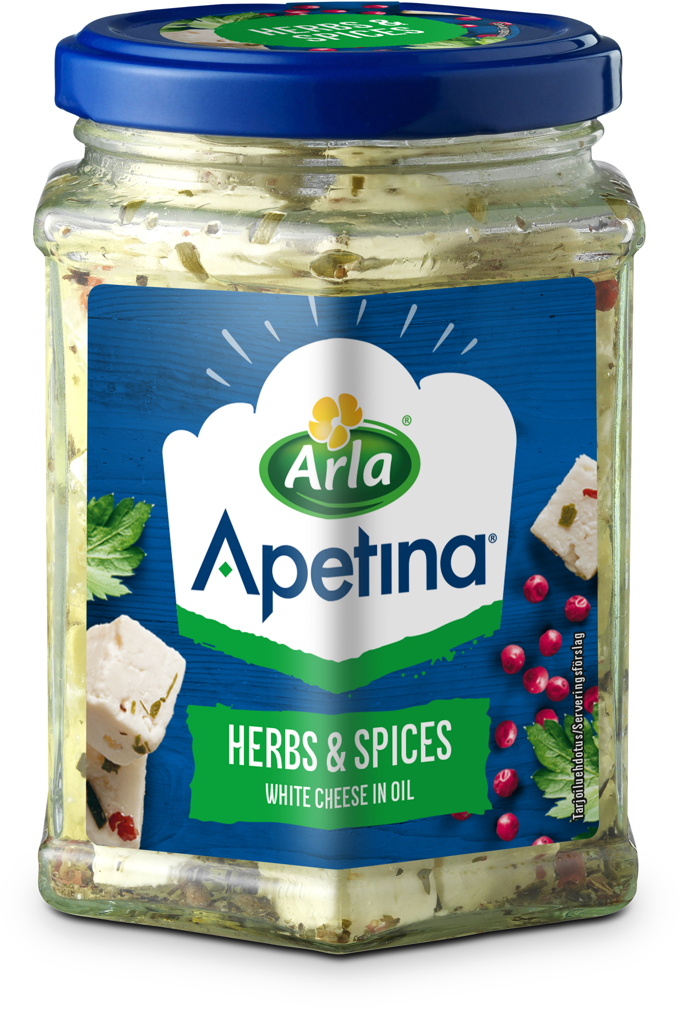 Apetina kuutiot öljyssä, yrtit ja mausteita 265g