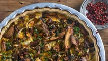 Pilz-Quiche mit Arla Buko® Rosa und Schwarzer Pfeffer