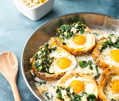 Spinach & Feta Egg Buns