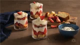 Strawberry shortcake trifle