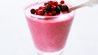 Puolukka-proteiinismoothie