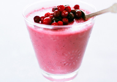 Puolukka-proteiinismoothie