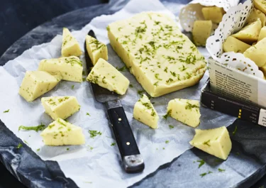Vit chokladtryffel med lime