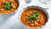 Minced meat soup