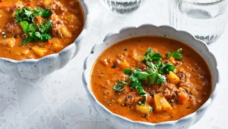 Hackfleischsuppe