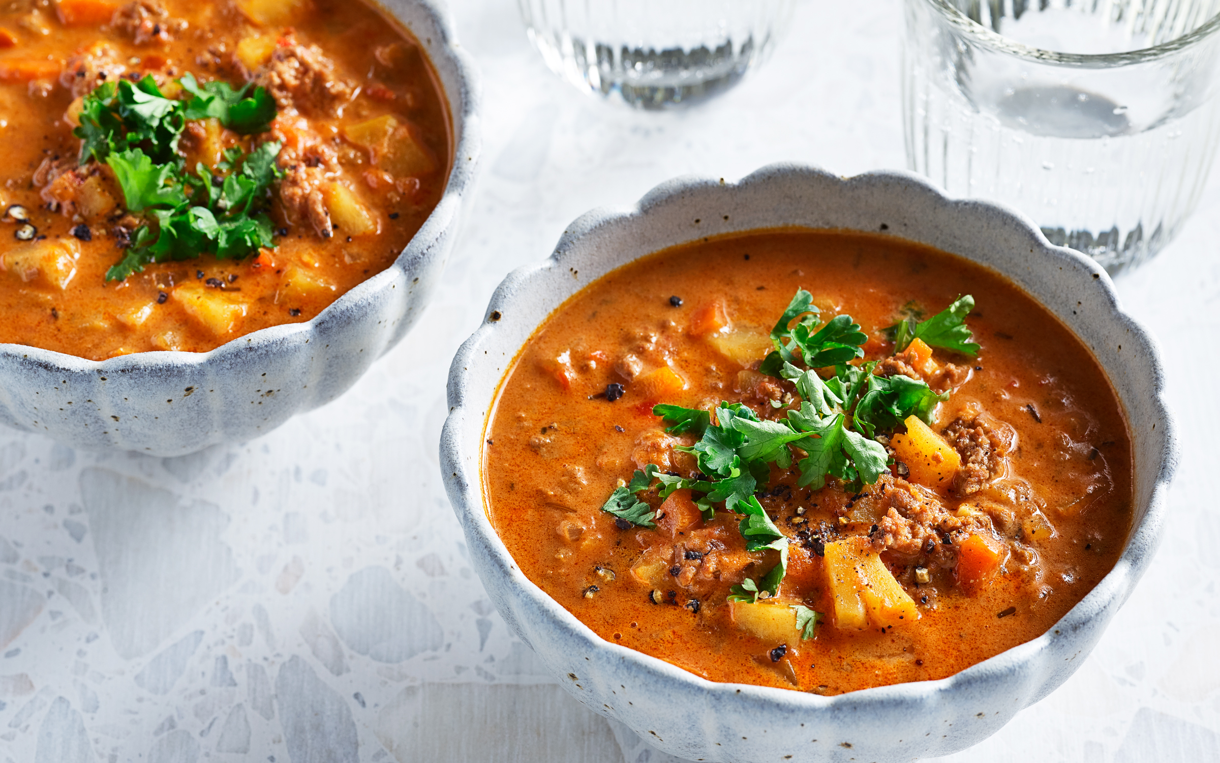 Hackfleischsuppe Rezept | Arla - Rezept