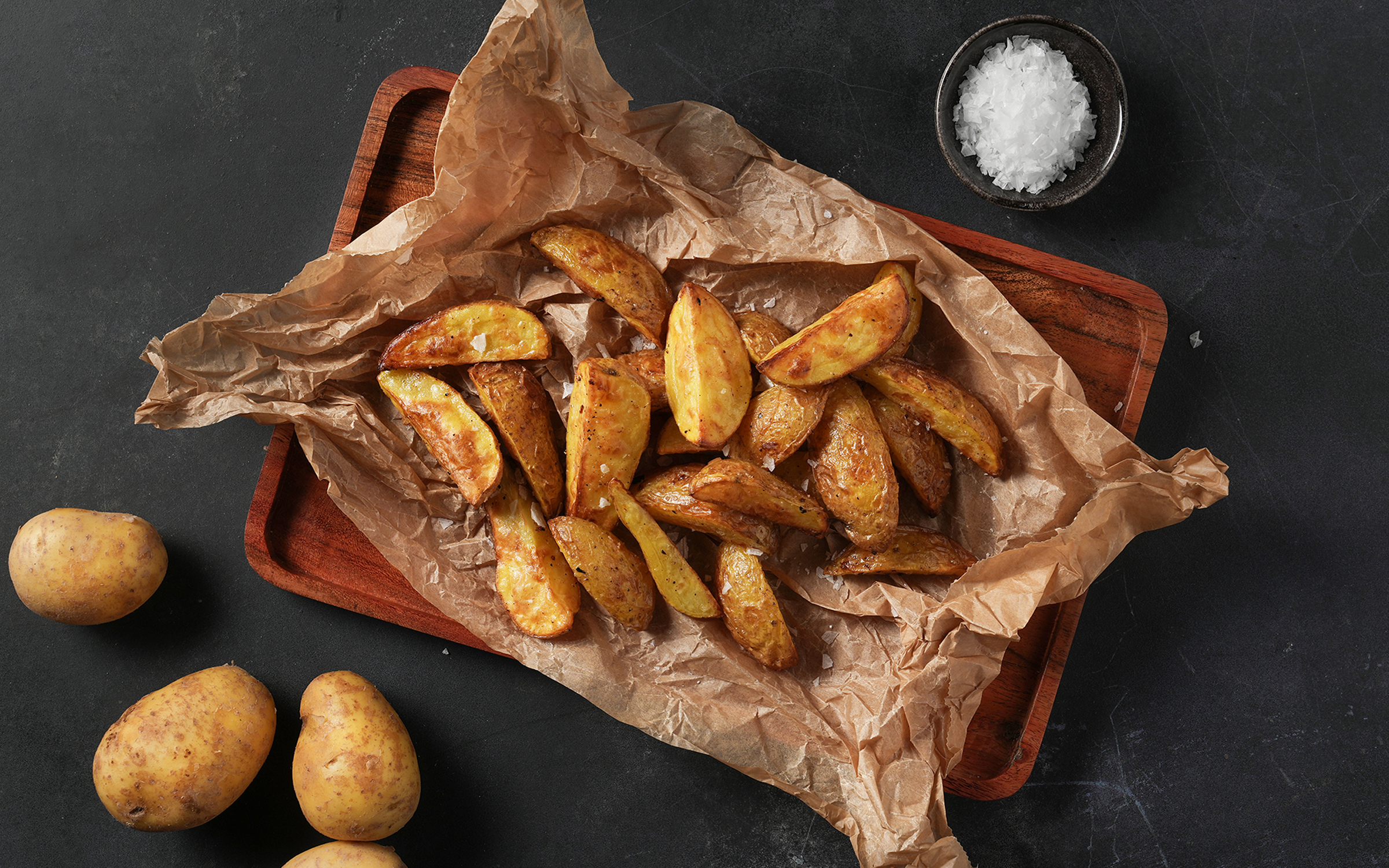 Πατάτες σφήνες στο Air Fryer