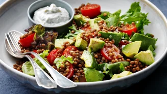 Avokadosallad med linser