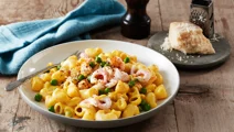 Citron- och räksås till pasta