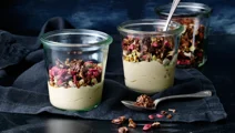 Choklad och dadelgranola med dulce de leche