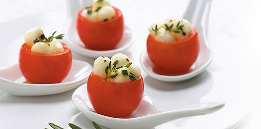 Tre Stelle® Bocconcini Pearl Filled Cherry Tomatoes Recipe