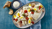 Torskeret med creme fraichesauce