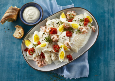 Torskeret med creme fraichesauce
