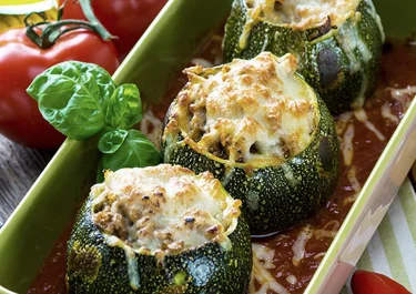 Calabacines rellenos con Arla Havarti Madurado