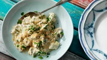 Krämig auberginesallad