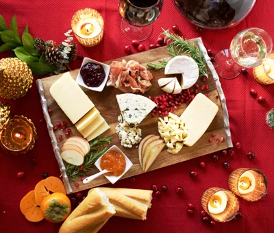 Holiday cheese board