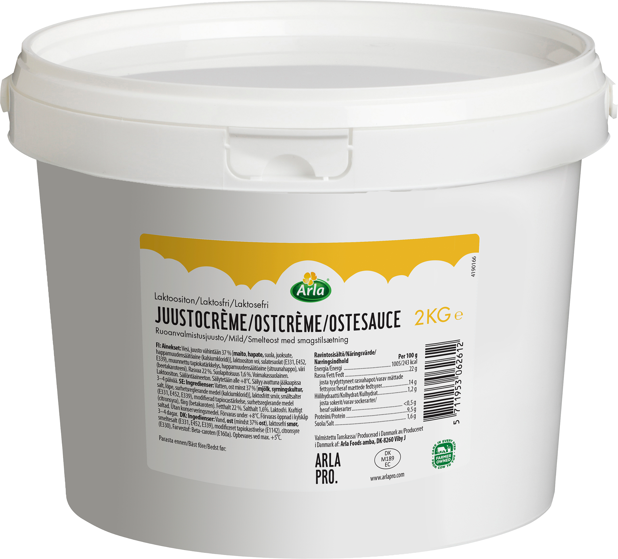 Arla Pro juustocreme 2kg laktoositon