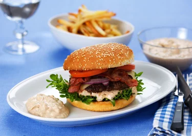 Lätt hamburgerdressing