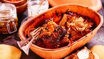 Pulled pork i lergryta