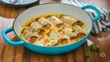 Stuffed Eggplant Rolls Casserole