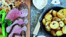 Chateaubriand og bagte hvidløg