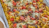 Blitz Nudelauflauf mit Mischpilzen