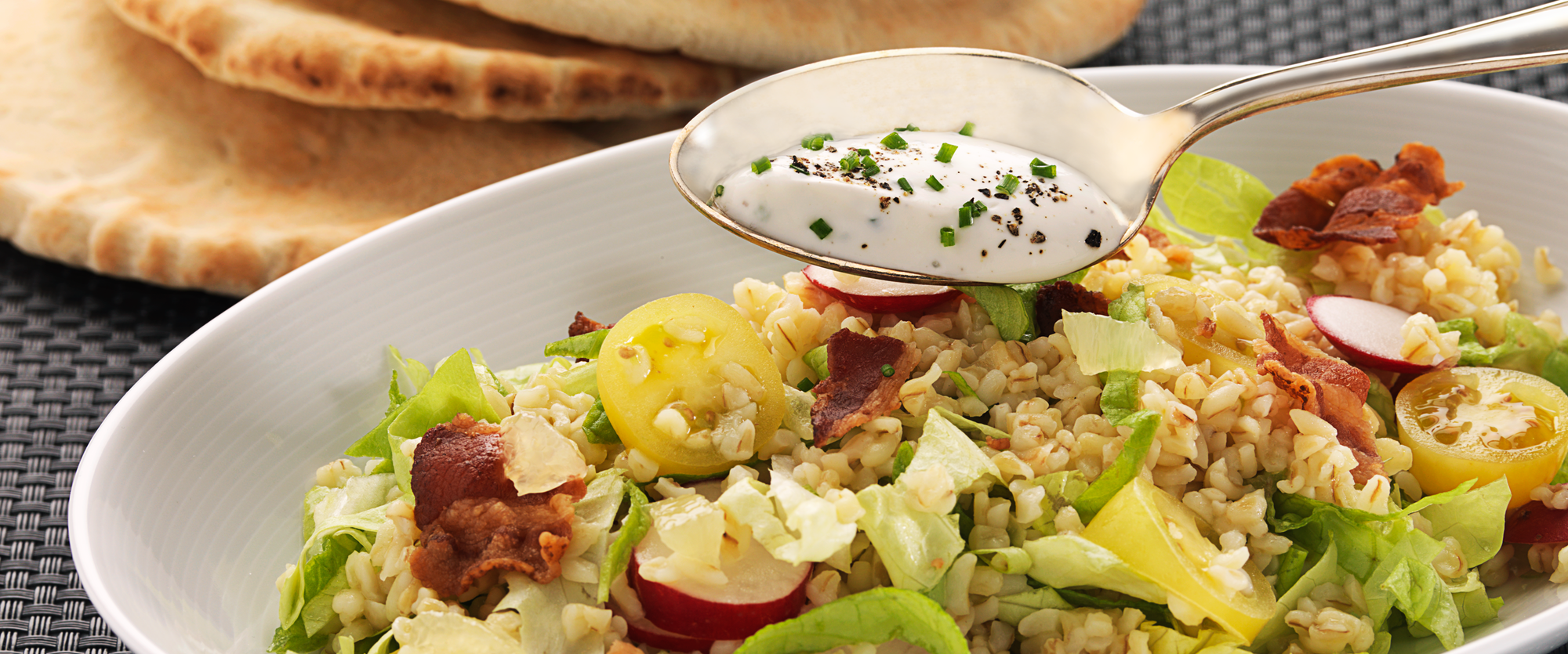 Bulgursalat med citron og bacon