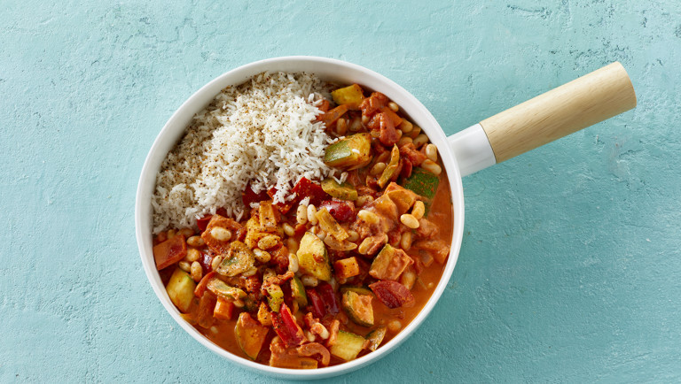 Paprikagryde med squash og røget paprika