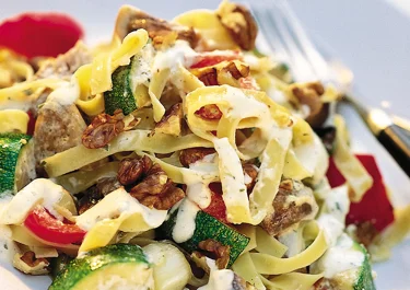 Pasta med örtgrönsaker