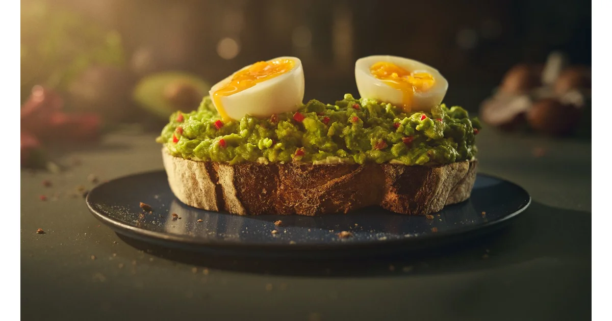 Smashed avocado on toast