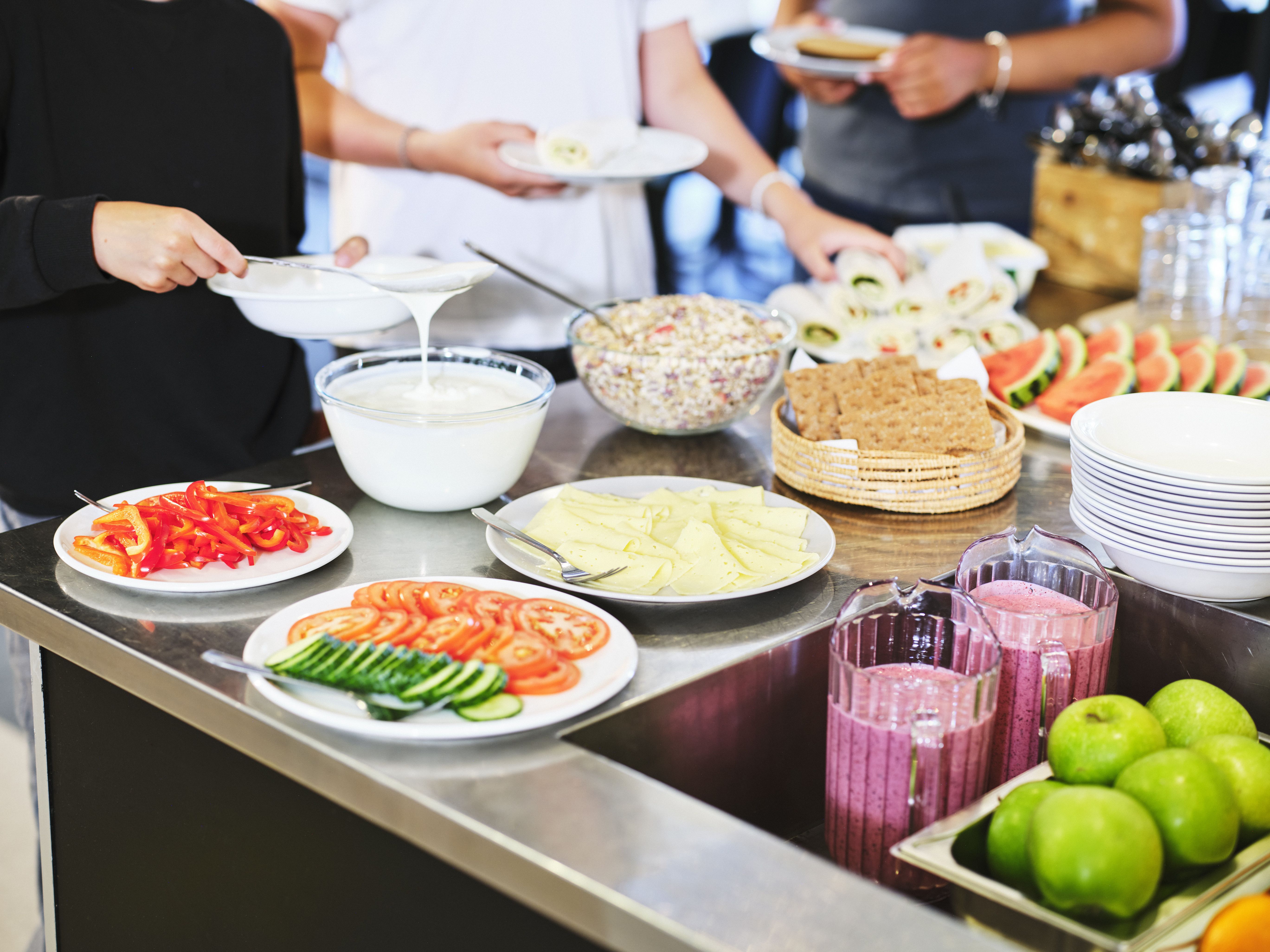 Frukostmacka och smoothie