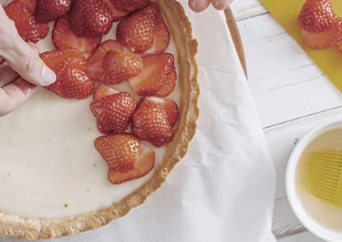 La crema pastelera, con mantequilla Lurpak