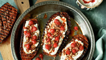 Grillede auberginer